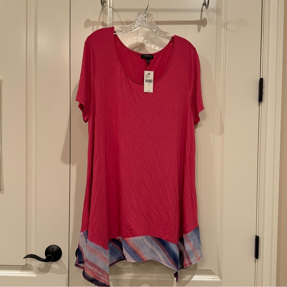 Lane Bryant size 14/16 pink top NWT